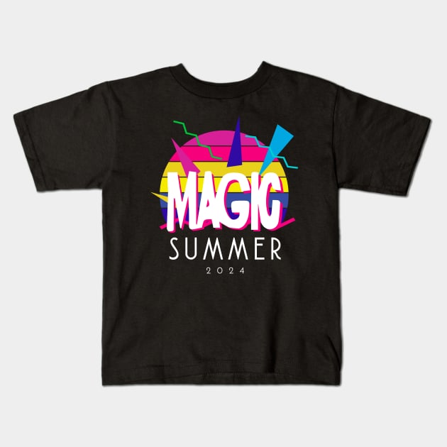Enjoying a Magic Summer Kids T-Shirt by CreativeKristen